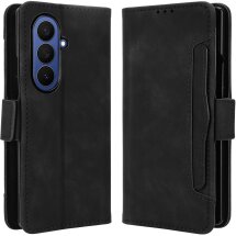 Чехол-книжка с карманами Deexe Wallet Stand (FF) для Samsung Galaxy Fold 8 Ultra - Black: фото 1 из 8