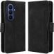 Чехол-книжка с карманами Deexe Wallet Stand (FF) для Samsung Galaxy Fold 8 Ultra - Black (435802B). Фото 1 из 8