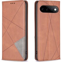 Чехол-книжка с карманами UniCase Geometric Pattern для Google Pixel 11 / 11 Pro - Brown: фото 1 из 11
