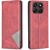 Чохол-книжка з кишеньками UniCase Geometric Pattern для Motorola Moto G77 - Red: фото 1 з 10