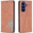 Чохол-книжка з кишеньками UniCase Geometric Pattern для Samsung Galaxy A57 (A576) - Brown (406100Z)