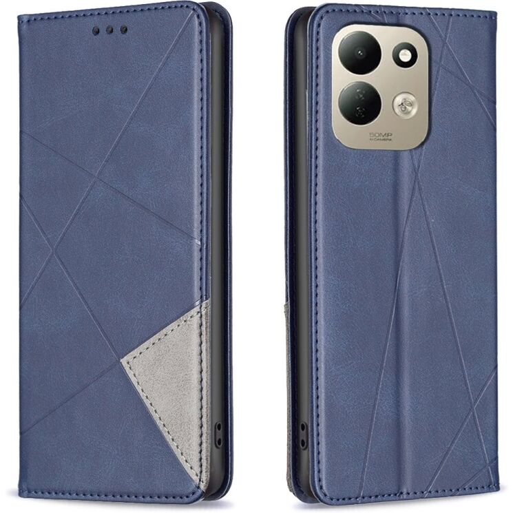 Чехол-книжка с карманами UniCase Geometric Pattern для Xiaomi Redmi 17 - Blue (429004L) Чехол-книжка с карманами UniCase Geometric Pattern для Xiaomi Redmi 17 - Blue: фото 1 из 9