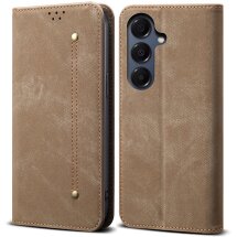 Чехол-книжка с карманами UniCase Jeans Wallet для Samsung Galaxy A37 (A376) - Khaki: фото 1 из 7
