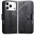 Чохол-книжка з малюнком UniCase Butterfly Pattern для iPhone 18 Pro Max / 17 Pro Max - Black: фото 1 з 9