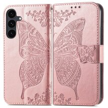 Чехол-книжка с рисунком UniCase Butterfly Pattern для Samsung Galaxy S26 FE - Rose Gold: фото 1 из 6
