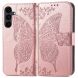 Чехол-книжка с рисунком UniCase Butterfly Pattern для Samsung Galaxy S26 FE - Rose Gold (412726RG). Фото 1 из 6