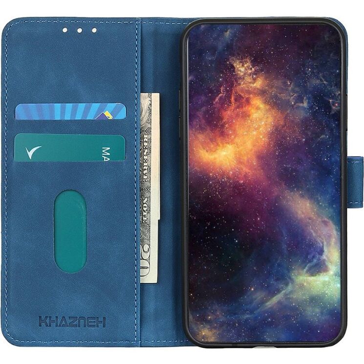Чехол-книжка с застежкой KHAZNEH Retro Wallet для Motorola Edge 70 Max - Blue (435514L) Чехол-книжка с застежкой KHAZNEH Retro Wallet для Motorola Edge 70 Max - Blue: фото 2 из 8