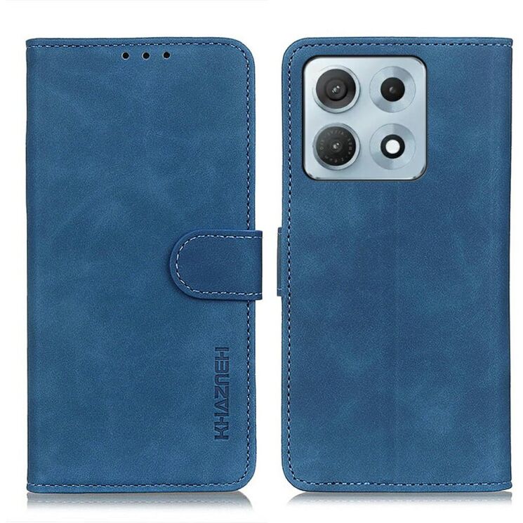 Чехол-книжка с застежкой KHAZNEH Retro Wallet для Motorola Edge 70 Max - Blue (435514L) Чехол-книжка с застежкой KHAZNEH Retro Wallet для Motorola Edge 70 Max - Blue: фото 1 из 8