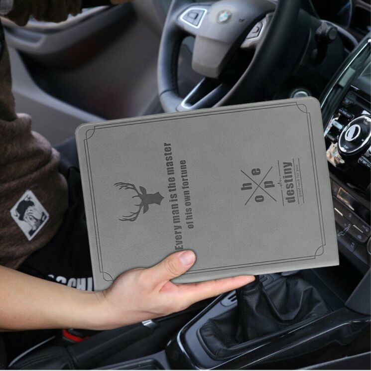 Чехол-книжка UniCase Deer Pattern для iPad Air 3 10.5 (2019) - Blue: фото 6 из 7