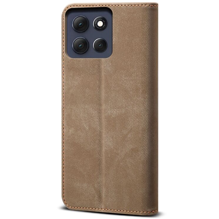 Чохол-книжка UniCase Jeans Wallet для Motorola Moto G86 - Khaki: фото 6 з 6