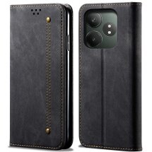 Чехол-книжка UniCase Jeans Wallet для Realme GT Neo 6 SE / GT 6T / GT 6 - Black: фото 1 из 6