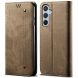 Чехол-книжка UniCase Jeans Wallet для Samsung Galaxy A16 (A165) - Khaki (365207K). Фото 1 из 6