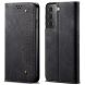 Чохол-книжка UniCase Jeans Wallet для Samsung Galaxy S21 FE (G990) - Black (230617B). Фото 1 з 13
