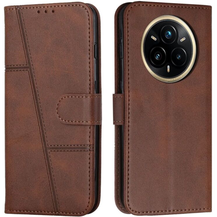 Чохол-книжка UniCase Jet Cover для Realme 14 Pro Plus - Brown: фото 1 з 10