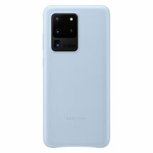 Чехол Leather Cover для Samsung Galaxy S20 Ultra (G988) EF-VG988LLEGRU - Sky Blue: фото 1 из 3