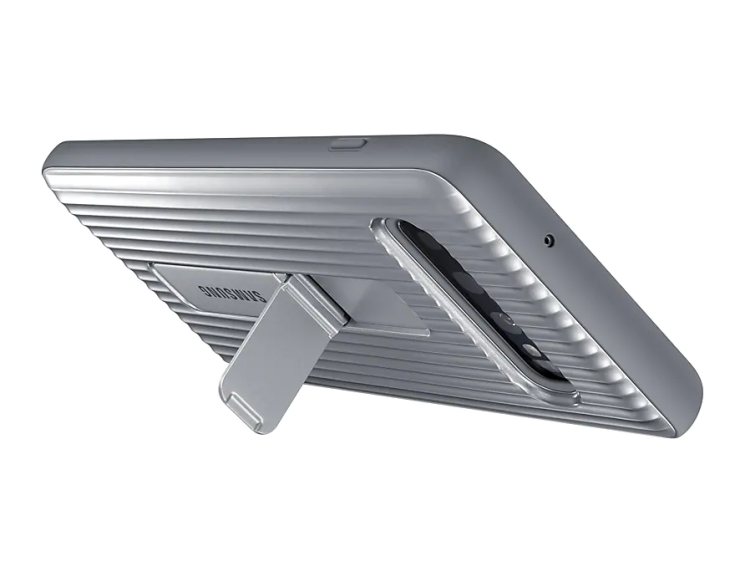 Чехол Protective Standing Cover для Samsung Galaxy S10 (G973) EF-RG973CSEGRU - Silver: фото 5 из 8