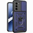 Чехол с защитой камеры Deexe Armor Shield для Infinix Hot 70 - Blue (422002L)