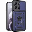 Чехол с защитой камеры Deexe Armor Shield для Motorola Moto G57 / G57 Power / G67 Power - Blue (403312L)