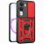 Чохол із захистом камери Deexe Armor Shield для Realme C100i - Red: фото 1 з 9
