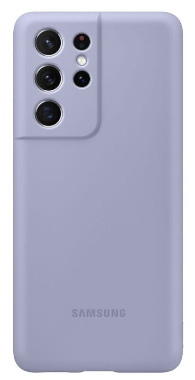 Чехол Silicone Cover для Samsung Galaxy S21 Ultra (G998) EF-PG998TVEGRU - Violet: фото 1 из 2