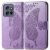 Чехол UniCase Butterfly Pattern для Motorola Edge 50 Neo - Light Purple: фото 1 из 7