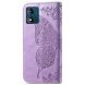 Чехол UniCase Butterfly Pattern для Motorola Moto E13 - Light Purple (320122LV). Фото 5 из 10