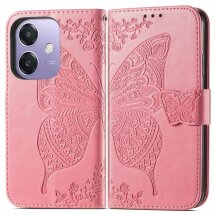 Чехол UniCase Butterfly Pattern для OPPO A3x / A3 / A40m - Pink: фото 1 из 7