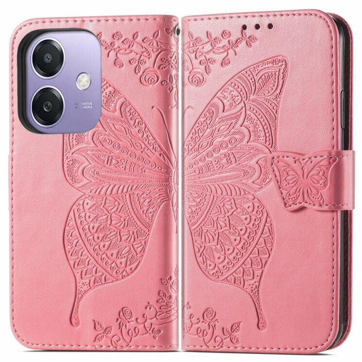 Чехол UniCase Butterfly Pattern для OPPO A3x / A3 / A40m - Pink: фото 1 из 7