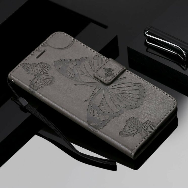 Чохол UniCase Butterfly Pattern для Samsung Galaxy A51 (А515) - Grey: фото 10 з 10