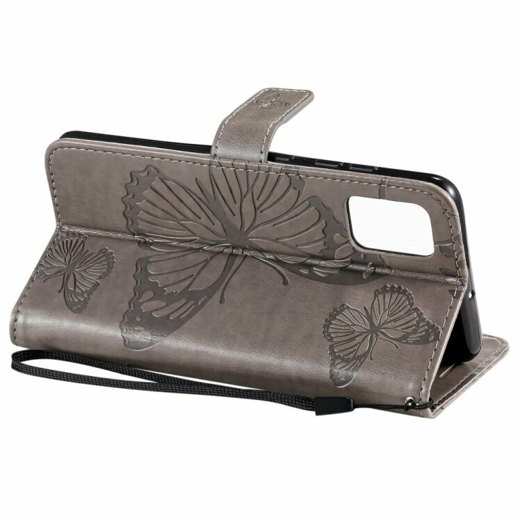 Чохол UniCase Butterfly Pattern для Samsung Galaxy A51 (А515) - Grey: фото 9 з 10