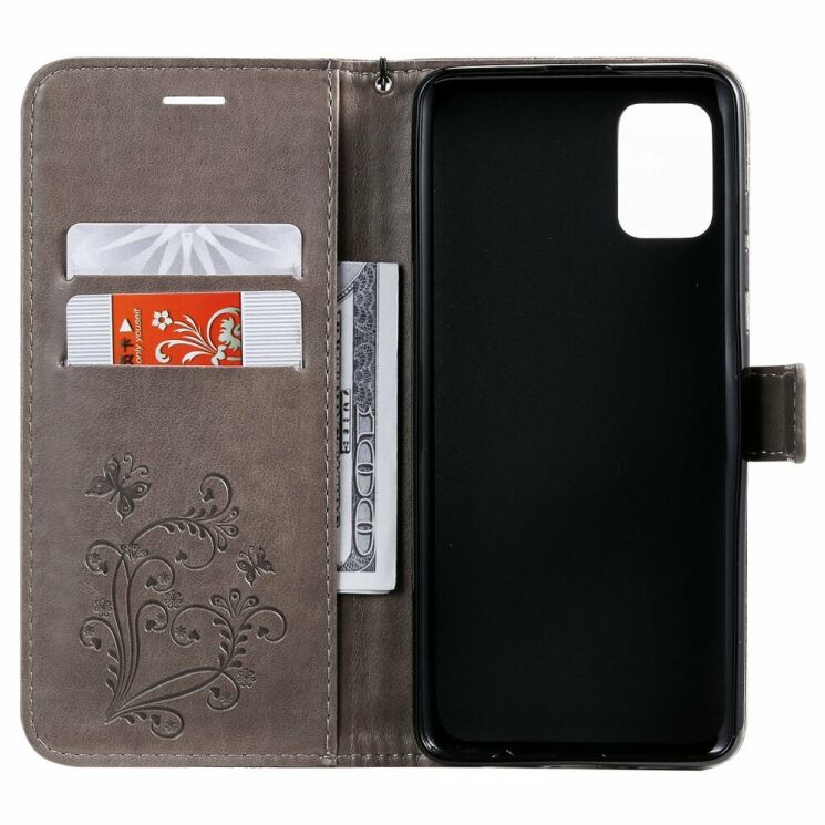 Чохол UniCase Butterfly Pattern для Samsung Galaxy A51 (А515) - Grey: фото 5 з 10