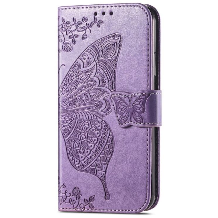 Чехол UniCase Butterfly Pattern для Samsung Galaxy S24 FE (S721) - Light Purple: фото 5 из 11