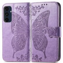 Чехол UniCase Butterfly Pattern для Samsung Galaxy S24 FE (S721) - Light Purple: фото 1 из 11