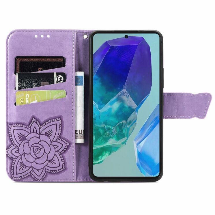 Чехол UniCase Butterfly Pattern для Samsung Galaxy S24 FE (S721) - Light Purple: фото 2 из 11
