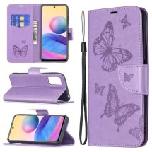 Чохол UniCase Butterfly Pattern для Xiaomi Redmi Note 10 5G / Poco M3 Pro - Purple: фото 1 з 9