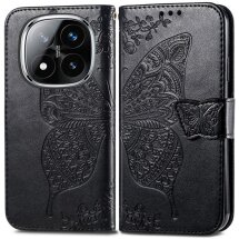 Чехол UniCase Butterfly Pattern для Xiaomi Redmi Note 14 Pro Plus - Black: фото 1 из 9