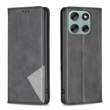 Чохол UniCase Geometric Pattern для Motorola Moto G56 - Black: фото 1 з 9