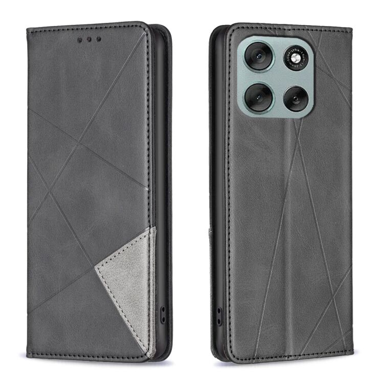 Чохол UniCase Geometric Pattern для Motorola Moto G56 - Black: фото 1 з 9