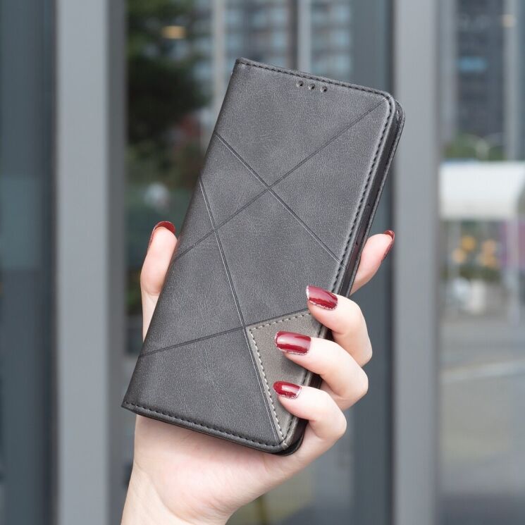 Чохол UniCase Geometric Pattern для Motorola Moto G56 - Black: фото 6 з 9