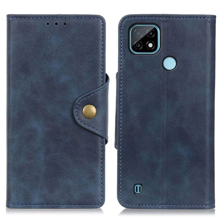 Чохол UniCase Vintage Wallet для Realme C21 - Blue: фото 2 з 13