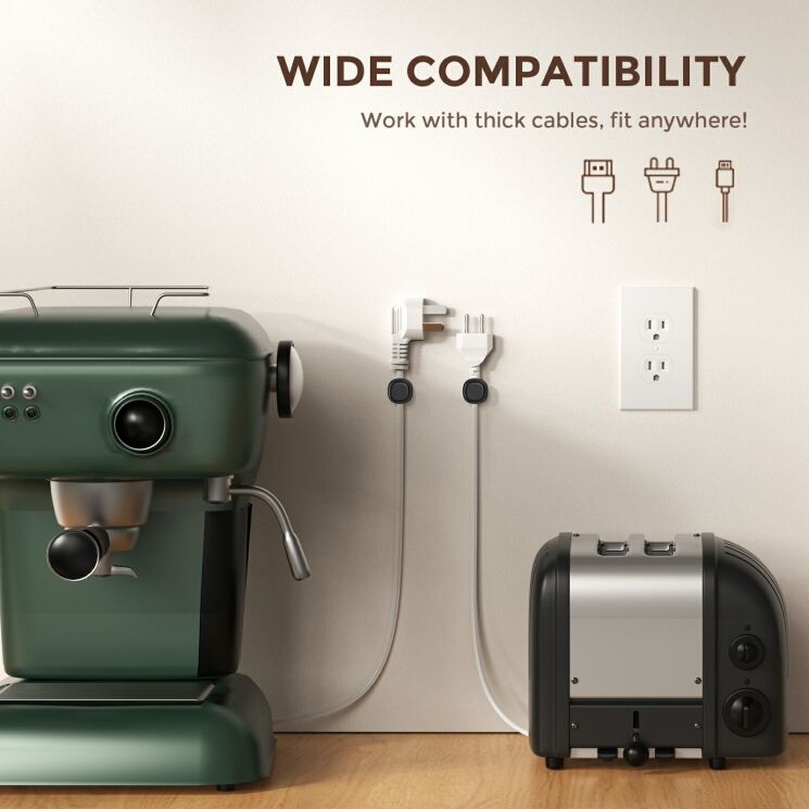 Тримач для кабелів AHASTYLE WG178 Mechanical Keycap Design - Black: фото 7 з 7