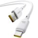 Кабель Baseus Silky Series USB to Type-C (100W, 1m) P10377703 - Moon White (896368W). Фото 3 з 19