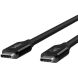 Кабель Belkin USB4 Type-C to Type-C 100W (0.8m) - Black (896322B). Фото 5 з 13