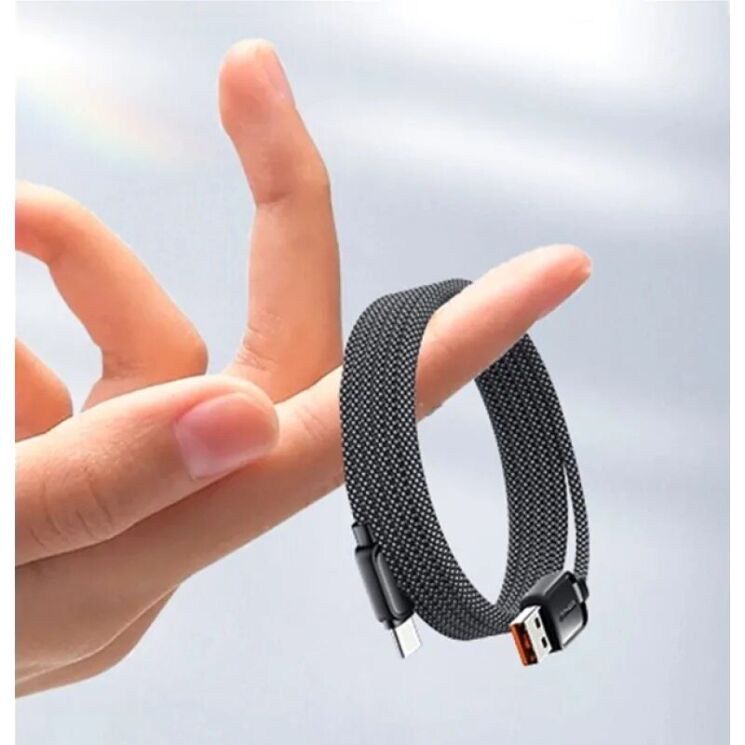 Кабель ESSAGER Jelly Bean USB to Type-C (7A, 100W, 1m) EXCT-TD01-P - Black: фото 8 из 10