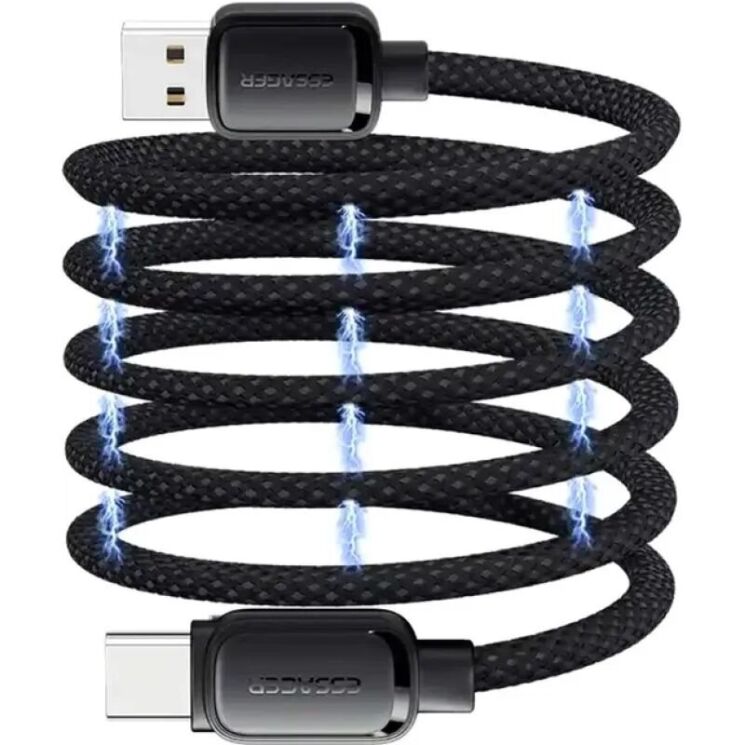 Кабель ESSAGER Jelly Bean USB to Type-C (7A, 100W, 1m) EXCT-TD01-P - Black: фото 6 из 10