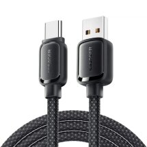 Кабель ESSAGER Jelly Bean USB to Type-C (7A, 100W, 1m) EXCT-TD01-P - Black: фото 1 из 10