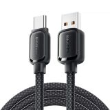 Кабель ESSAGER Jelly Bean USB to Type-C (7A, 100W, 1m) EXCT-TD01-P - Black: фото 1 из 10