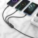 Кабель Hoco U104 Ultra USB to Lightning+MicroUSB+Type-C (66W, 1.2m) - Black (895994B). Фото 17 з 18