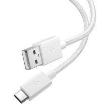 Кабель Spigen Essential EB6015CC USB to Type-C (60W, 1.5m) ACA10413 - White: фото 1 из 8
