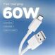 Кабель Spigen Essential EB6015CC USB to Type-C (60W, 1.5m) ACA10413 - White (896542W). Фото 3 из 8